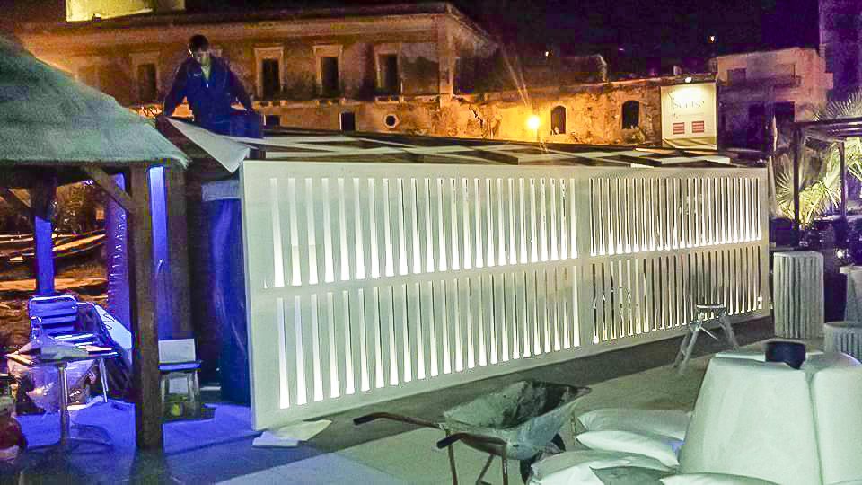 Arredamento locale all’aperto